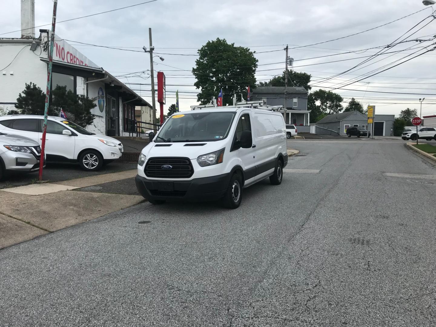 2016 White /Gray Ford Transit 150 (1FTYE1YM3GK) with an 3.7 V6 engine, Automatic transmission, located at 577 Chester Pike, Prospect Park, PA, 19076, (610) 237-1015, 39.886154, -75.302338 - Photo#1